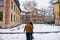 Friends walking to lunch at AIT-Budapest.